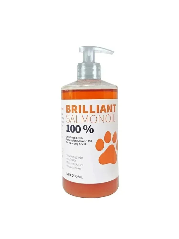 Brilliant Salmon Oil for Dogs & Cats — 200ml | 21 Omega Fatty Acids