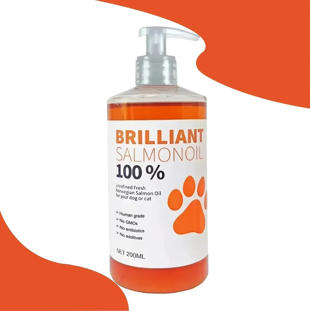 Brilliant Salmon Oil for Dogs & Cats — 200ml | 21 Omega Fatty Acids