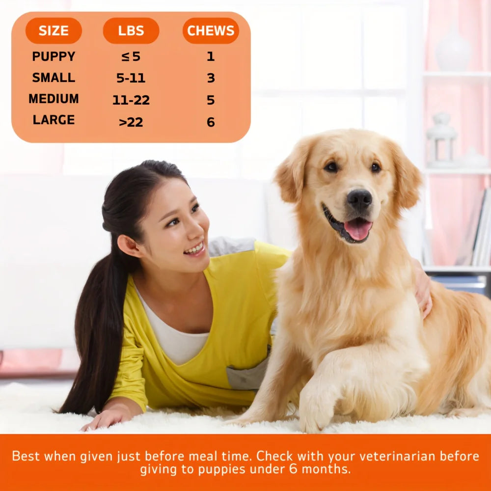 TenderTouch Probiotics for Dogs | 120 Soft Chews | Gut Health, Digestive Support & Immune Boost